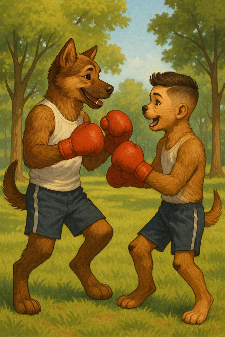 A Few Rounds Going a few Rounds with my Bro by CosmoDalm1991 on DeviantArt