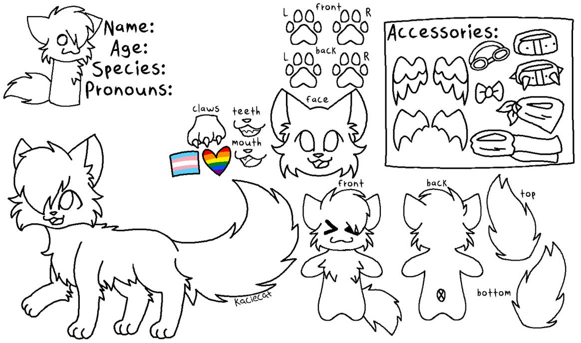 Body Base Rcat Ref f2u nostalgic cat full ref base by kaciecat on DeviantArt