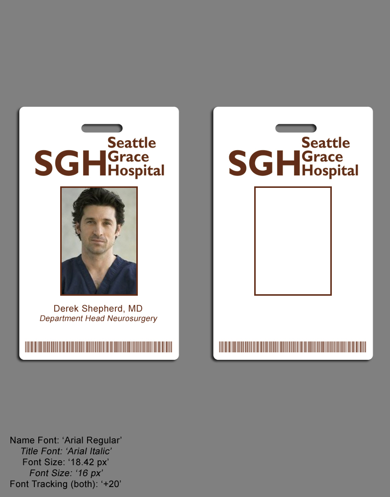 Seattle Grace ID Badge By SilentArmageddon On DeviantArt Seattle Grace ID Badge By SilentArmageddon On DeviantArt