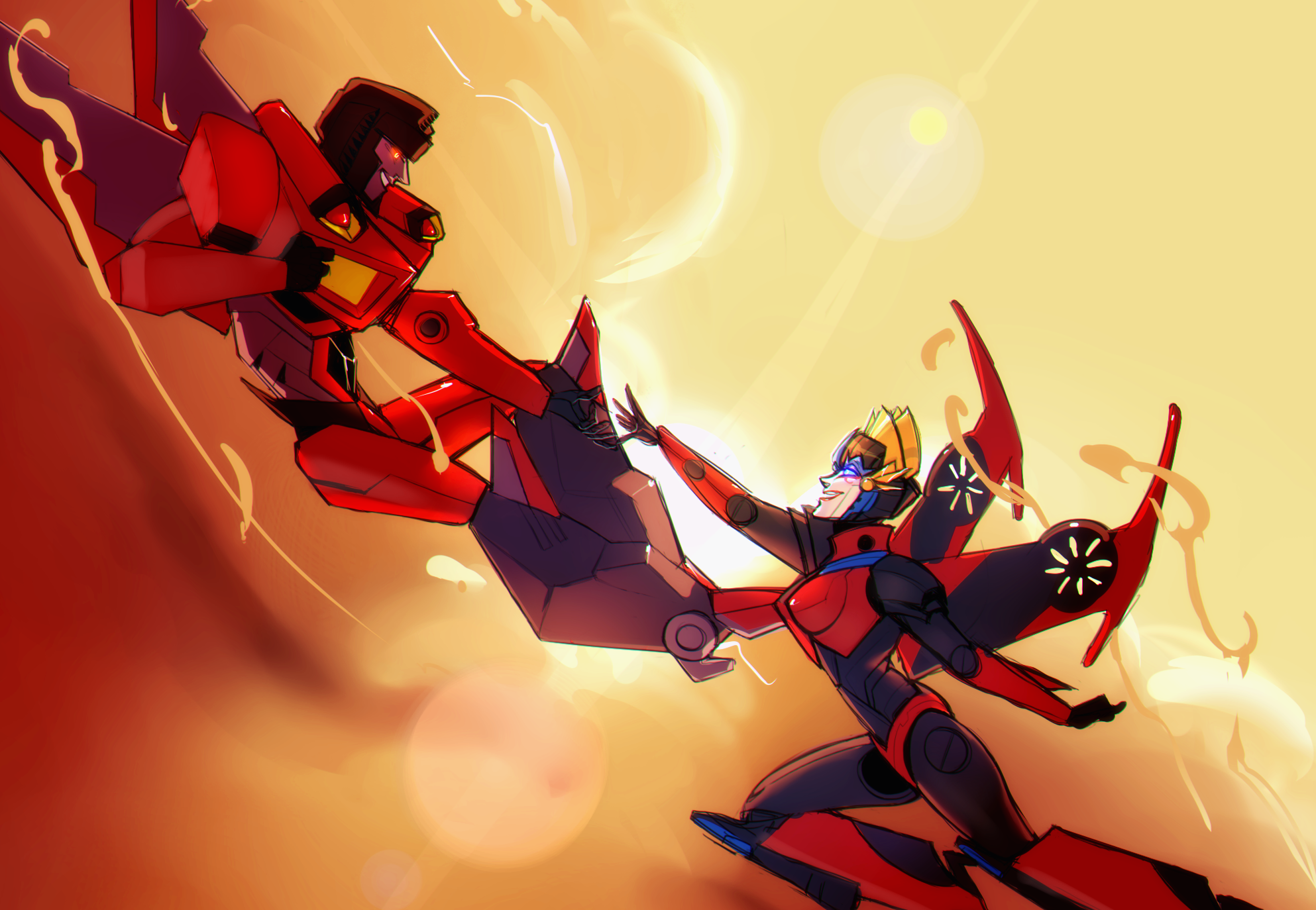 Windblade and Starscream