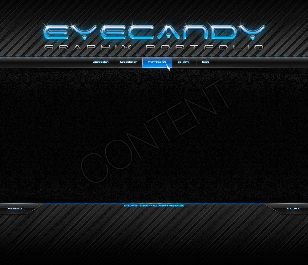 EYECANDY PORTFOLIO WEBSITE