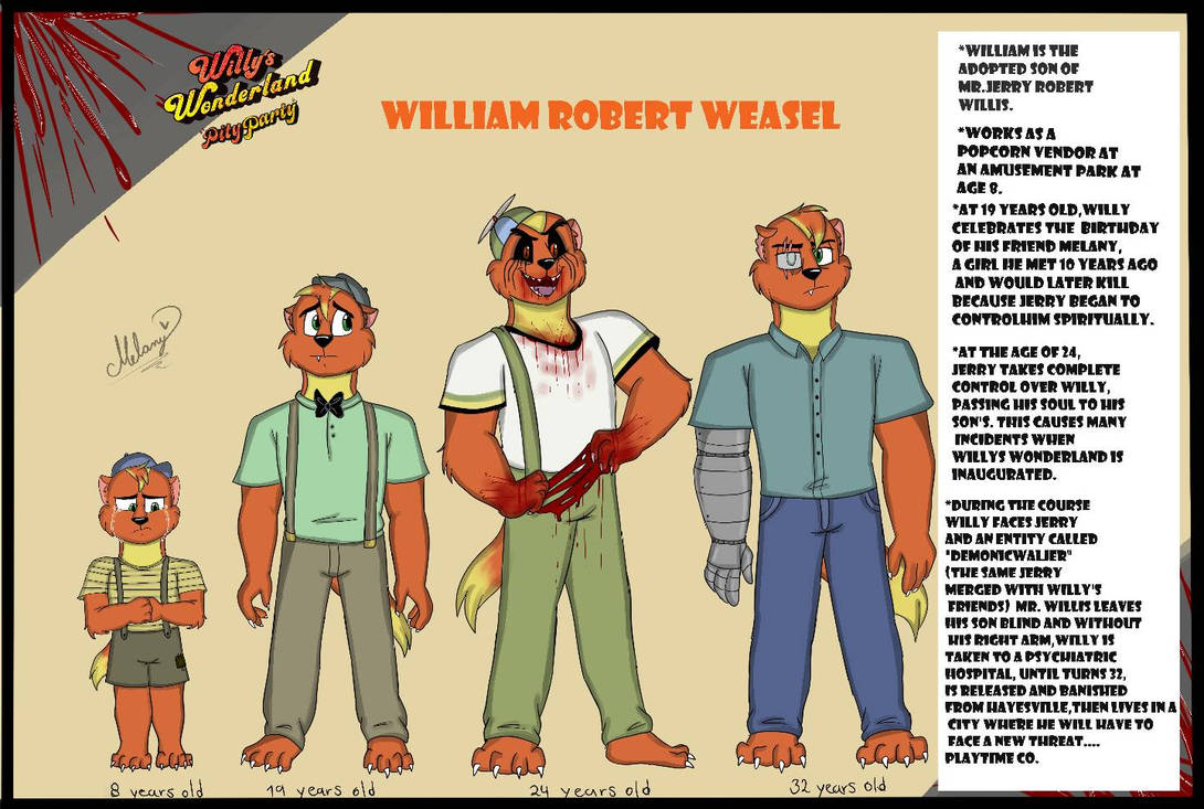 Willys wonderland pity party. William Weasel (Au) by EquestriaFreddy95 ...