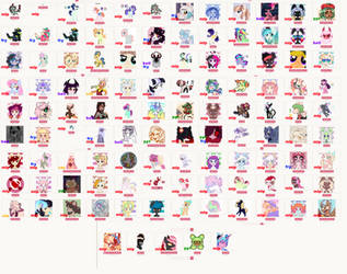 MASS SALE 113 OCS [FURRY, MONSTER, DEMON, MLP, EX]