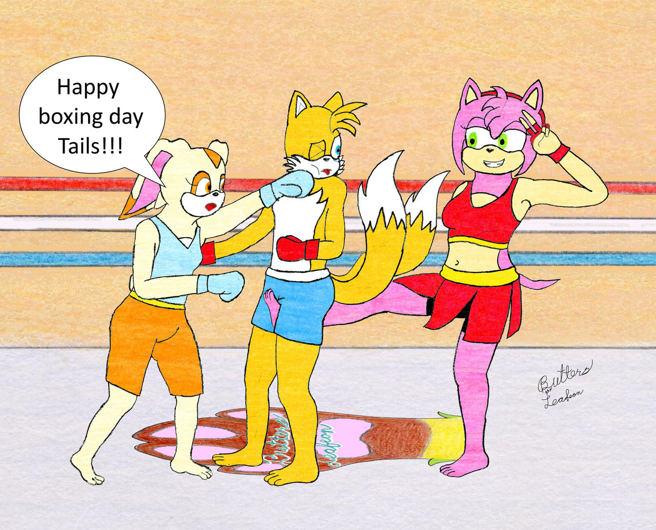 Deviantart Tails Boxing Happy Boxing Day Tails! by Butterstheleafeon on DeviantArt