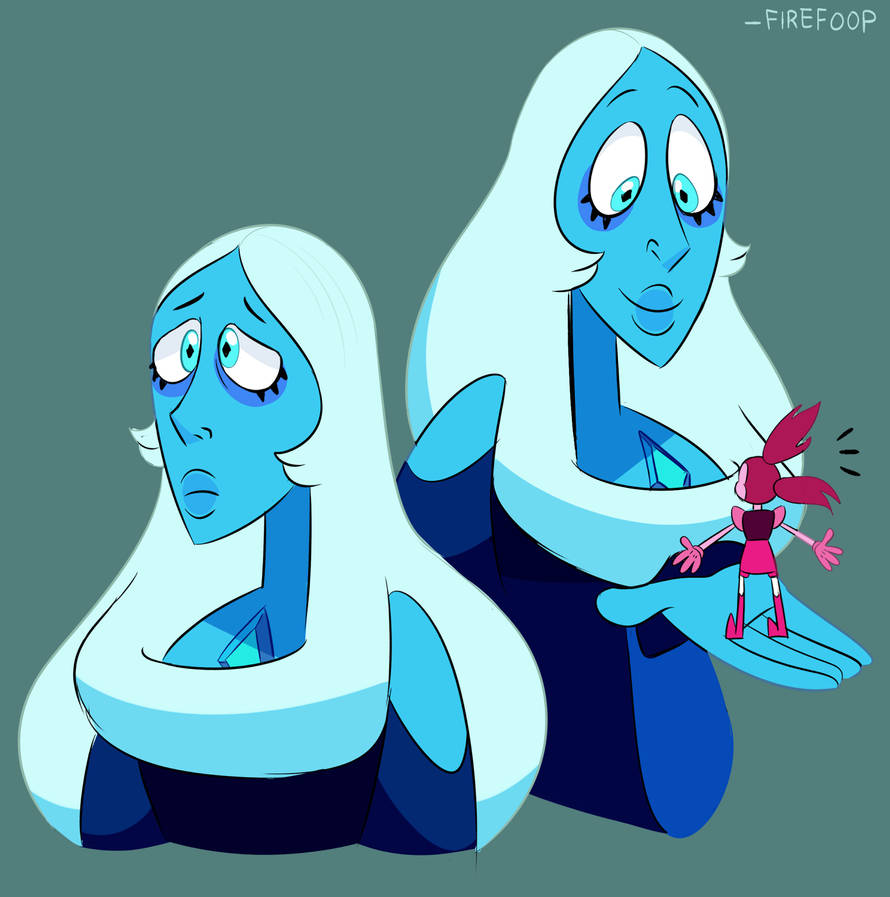 Giant Blue Lady by FireFoop on DeviantArt