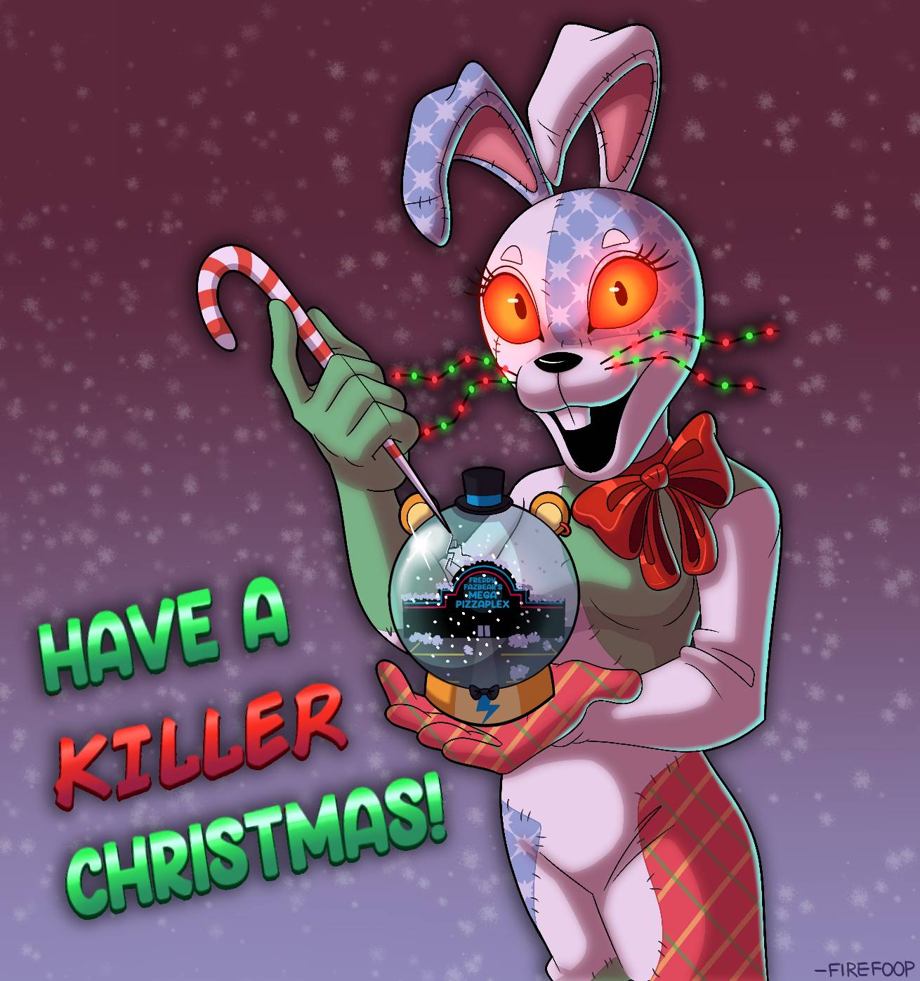 Firefoop A Vanny Christmas card by FireFoop on DeviantArt