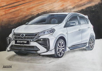 2022 Perodua Myvi GearUp Drawing Xszone by EliNozomi