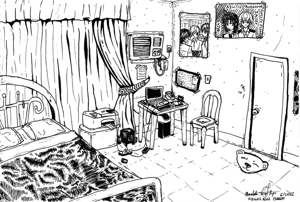 My Messy Bedroom by AzureRosePianist on DeviantArt.