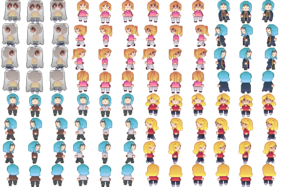 Rick Sprites Rick and Morty Pocket Mortys Sprites RPGMakerMV 03 by bsmegpoid on ...