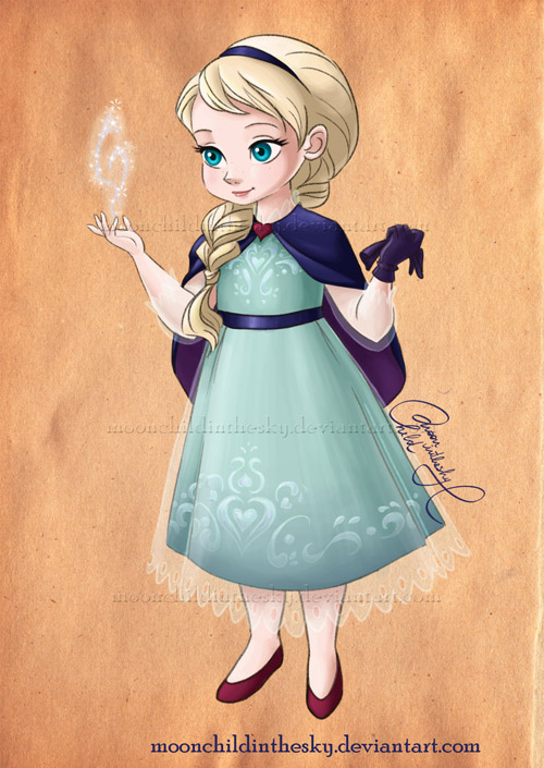 Child Elsa by moonchildinthesky