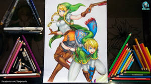 Linkle and Link -  Hyrule Warriors Legends