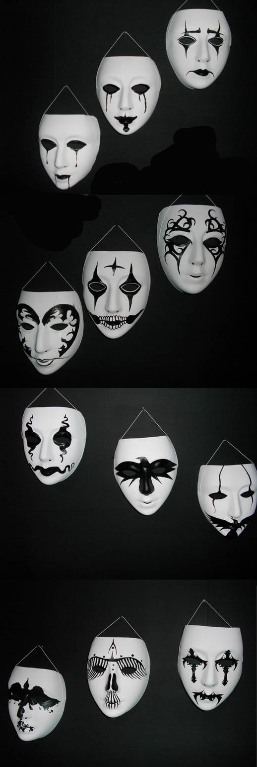 Crow masks by PsychoSlaughterman