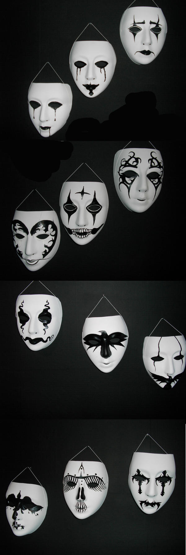 Crow masks by PsychoSlaughterman