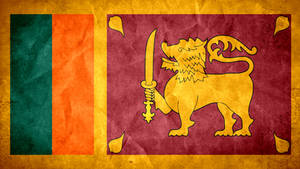 Sri Lanka Grunge Flag