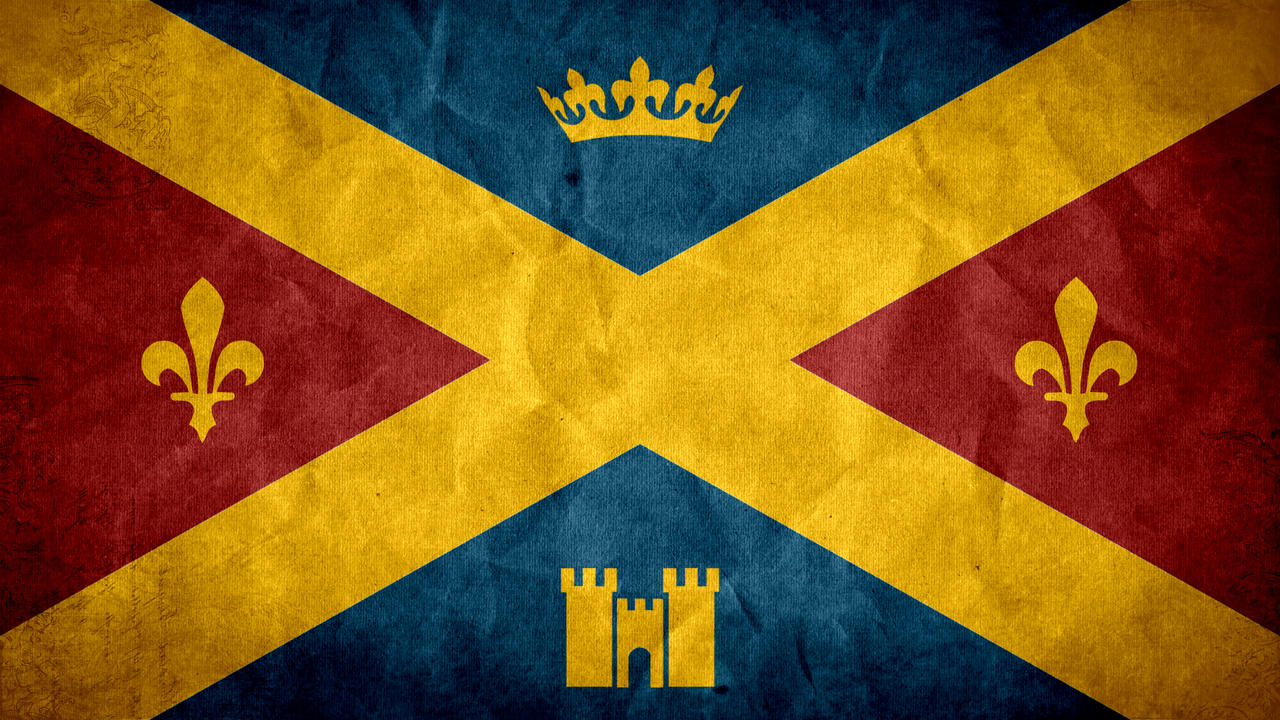 Kingdom of Albion Royal Flag Grunge [Fable3]