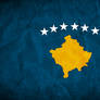 Kosovo Grunge Flag