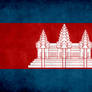 Cambodia Grunge Flag