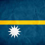 Nauru Grunge Flag