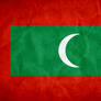 Maldives Grunge Flag