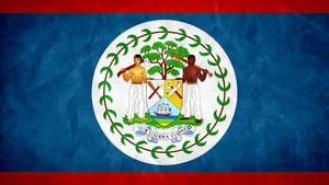 Belize Grunge Flag