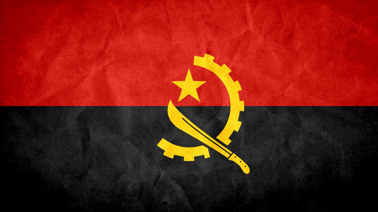 Angola Grunge Flag