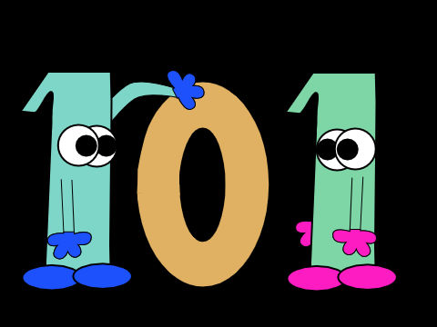 Vectorized sesame street number creature 101 by The1stNBCPeacock on