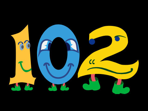 Vectorized sesame street number creature 102 by The1stNBCPeacock on