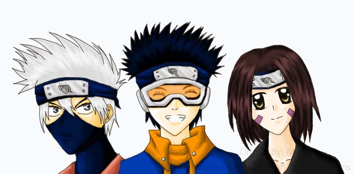 Kakashi, Obito, Rin