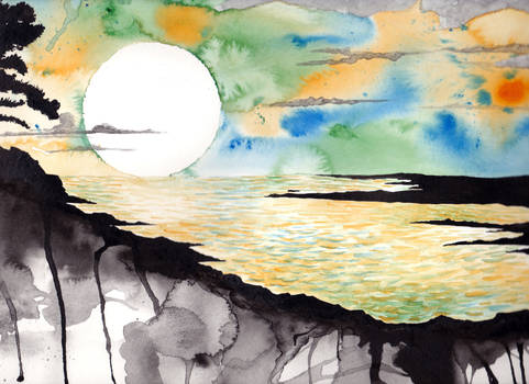 Watercolour Sun