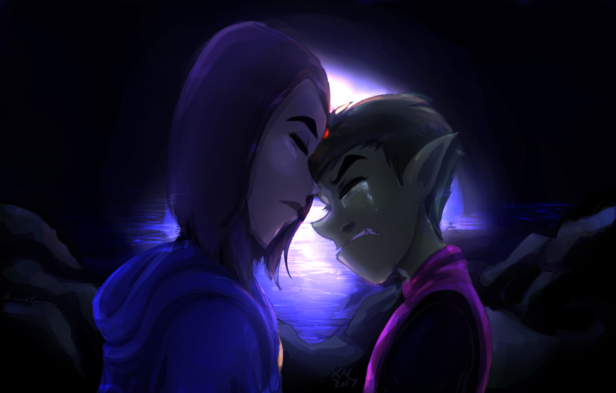 Tt Beast Boy And Raven Within By Darkenedsparrow On Deviantart