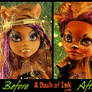 Madelina OOAK Clawdeen Before and After