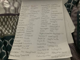 A nice list with all my best friends listed in it.