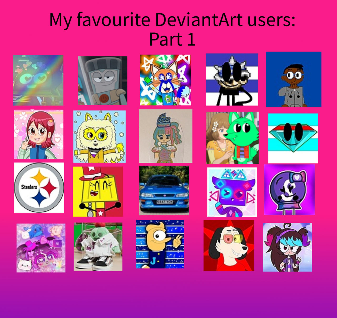 Part 1 of my favourite DeviantArt users! by GoldenyThriller07 on DeviantArt