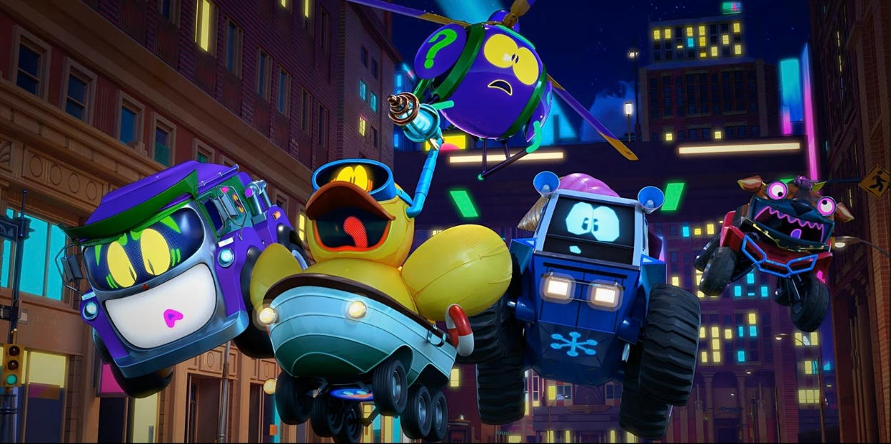 Batwheels Riddler Art Took another screenshot from a Batwheels scene. by GoldenyThriller07 on ...