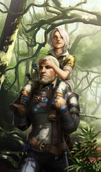 Geralt and Ciri