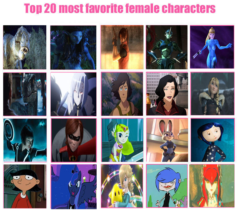 My Top 20 Favorite Female Characters By Itsfortoo On Deviantart My Top 20 Favorite Female Characters By Itsfortoo On Deviantart