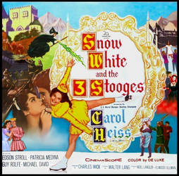 Snow White and the 3 stooges poster by TheNoblePirate