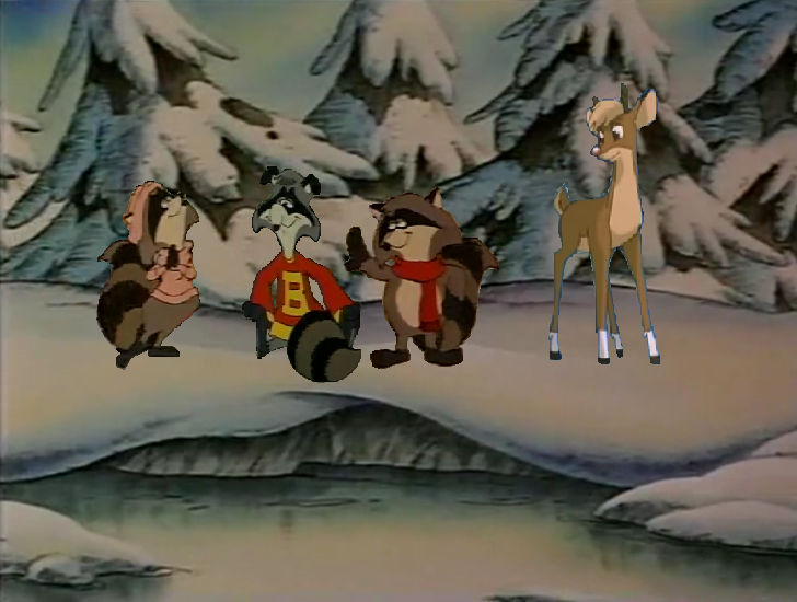 Rudolph with The Raccoons by TheNoblePirate on DeviantArt