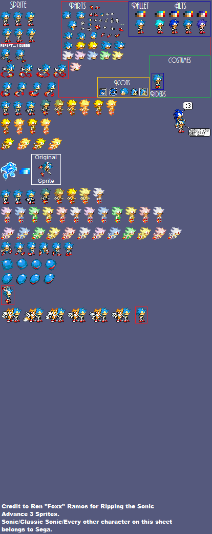 Sonic Advance Sprite by ChriSX698 on DeviantArt