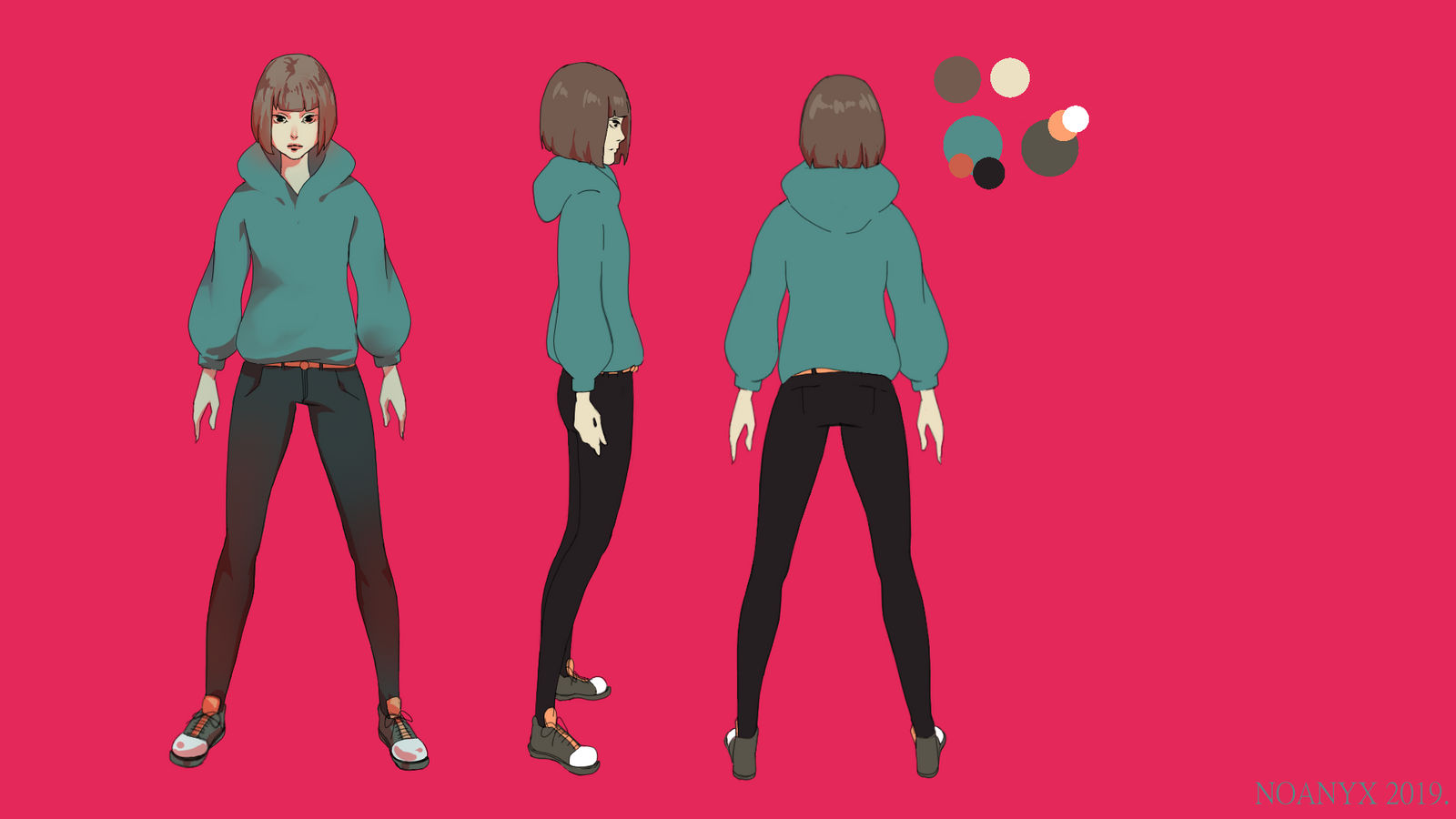 Character design for 2D animation rotation by NOANYX on DeviantArt Character design for 2D animation rotation by NOANYX on DeviantArt