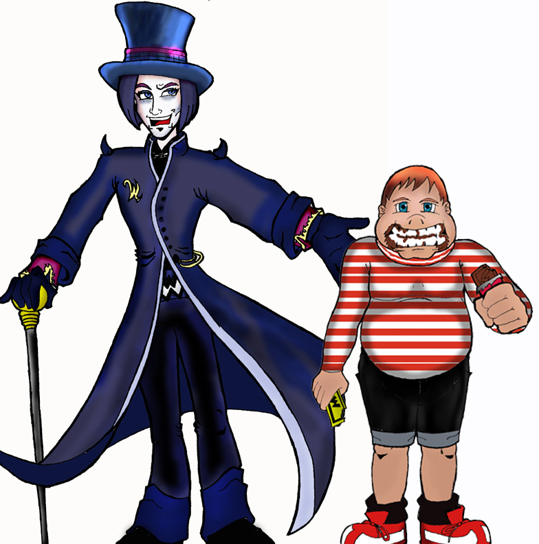 Willy Wonka and Augustus Gloop by rbstorm on DeviantArt