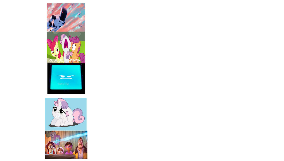 robots Chasing Cutie Mark Crusaders by Vikipinkipie on DeviantArt