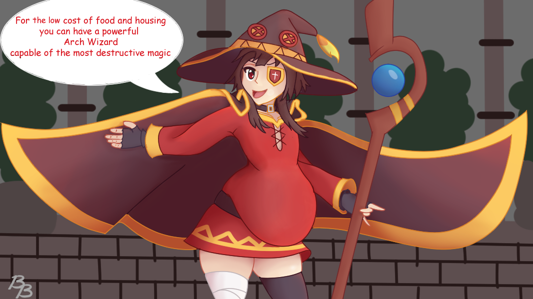 Megumin Hyperdistorted Megumin's Appetite for Destruction by Bigger-Ben on DeviantArt