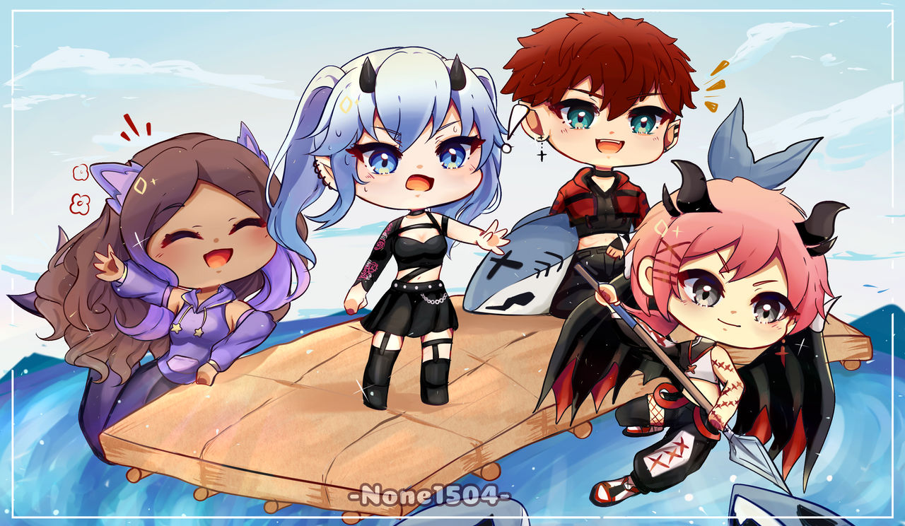 Chibi Raft (C) Playing Raft by None1504 on DeviantArt