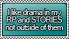 Anti-Drama RP and Stories Stamp by KisumiKitsune