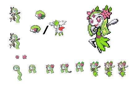 Meloetta and Shaymin by Beastiarex on DeviantArt