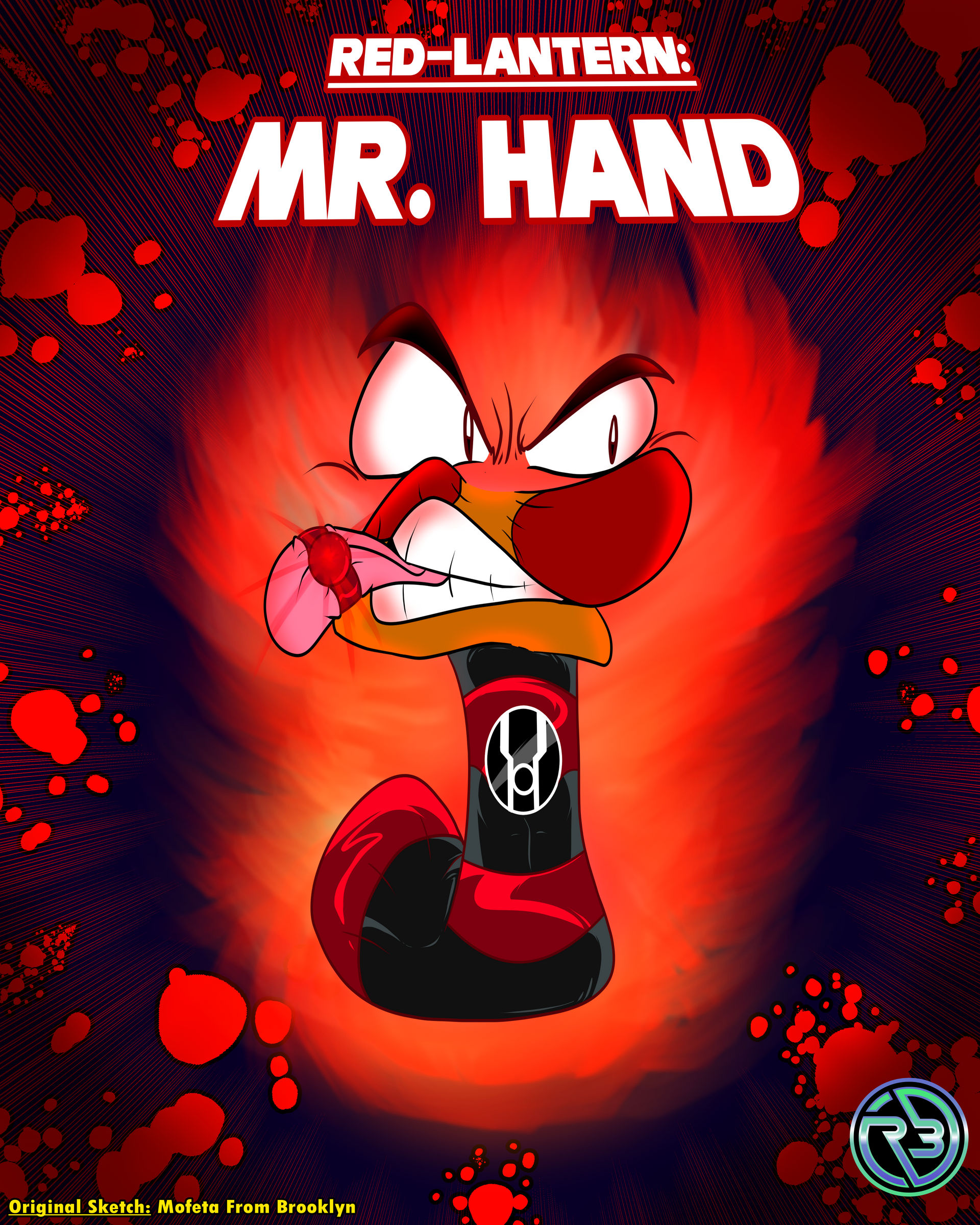 Mr. Hand Helper The Red Lantern - MR. HAND by RBComics25 on DeviantArt