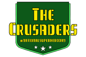 The Crusaders JLI Throwback logo