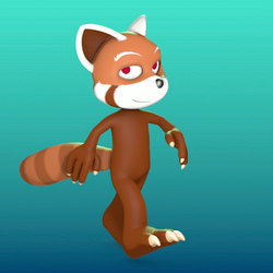 Red-Panda Project Walk-Cycle (WIP)