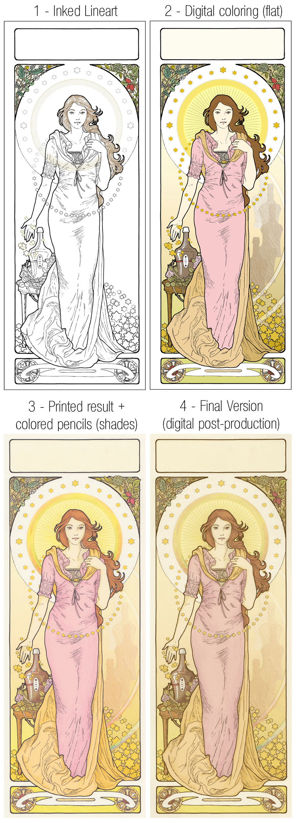 Art Nouveau Affiche - Process